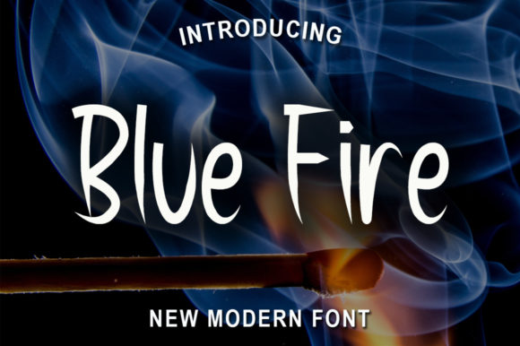 Blue Fire: A Display Font That Ignites Visual Campaigns