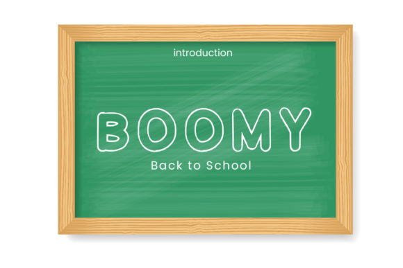 Boomy: A Chalkboard-Style Display Font That Feels Handmade