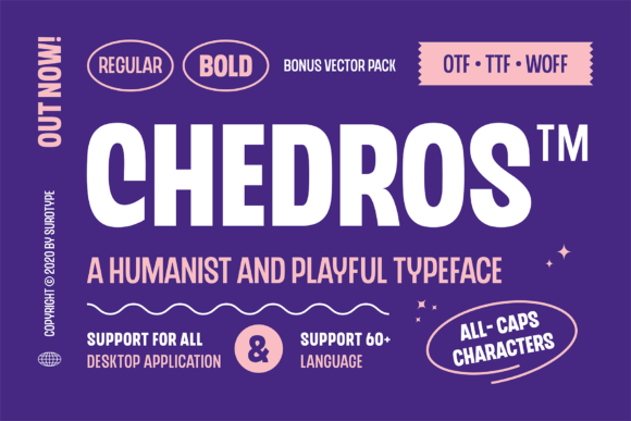 Chedros: A Modern Display Font That Builds Trust