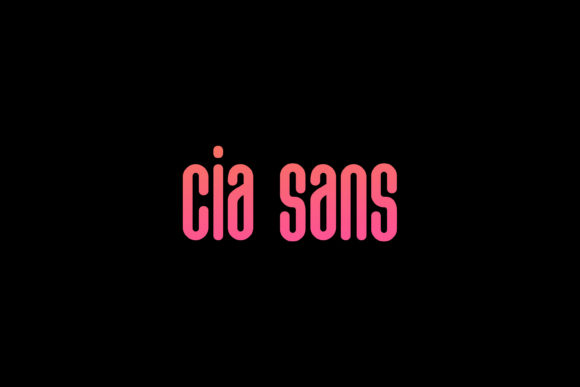 Cia: A Minimalist Techno Display Font for Editorial Impact