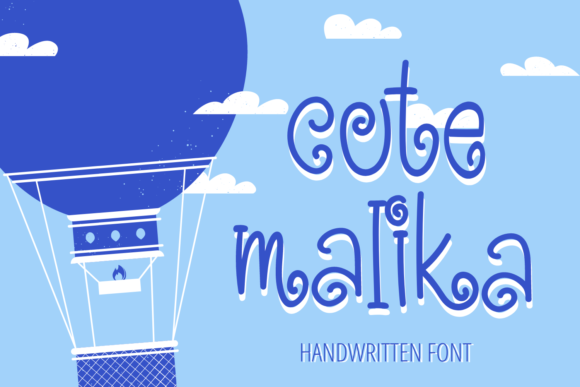 Cute Malika: A Whimsical Display Font That Feels Like a Warm Handshake