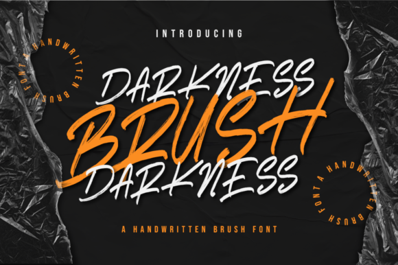 Darkness Brush: A Modern Display Font for Digital Branding