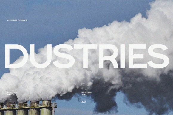 Dustries: A Bold Display Font for Small Business Branding