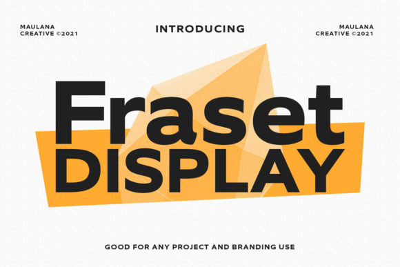 Fraset Display: A Bold, Playful Sans Serif Font for Makers