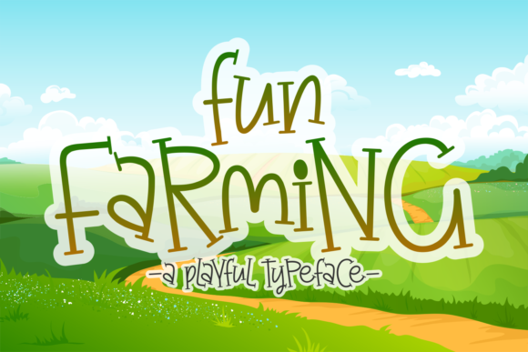 Fun Farming: A Joyful Display Font for Digital Brands