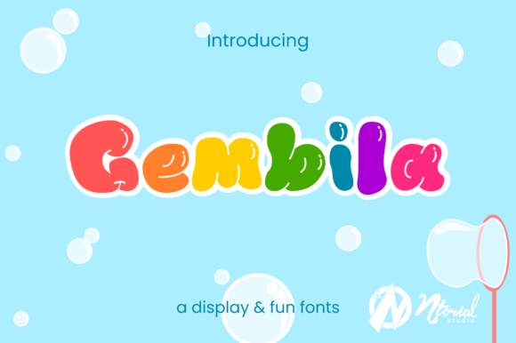 Gembila: A Playful Display Font That Feels Like a Warm Hug