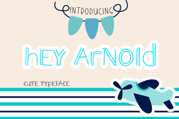 Hey Arnold: A Joyful Display Font for Crafty Brand Identities