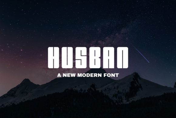 Husban: A Bold Display Font for Editorial Impact