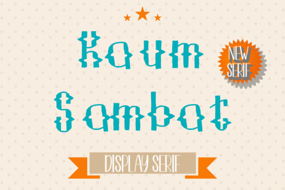 Kaum Sambat: A Chunky, Ornamental Display Font That Brings Warmth to Branding