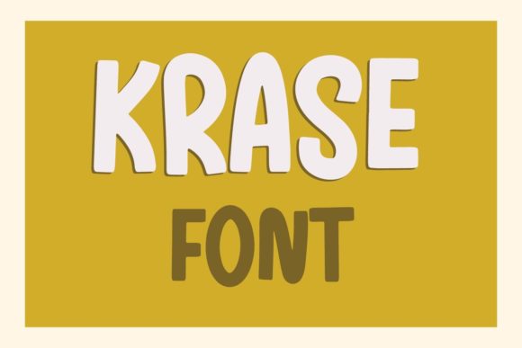 Krase: A Playful, Professional Display Font for Small Businesses