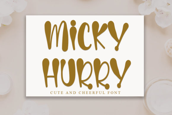 Micky Hurry: A Display Font That Feels Like a Deep Breath