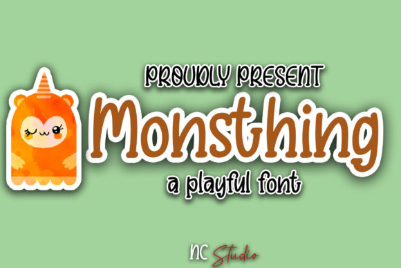 Monsthing: A Bold, Playful Display Font
