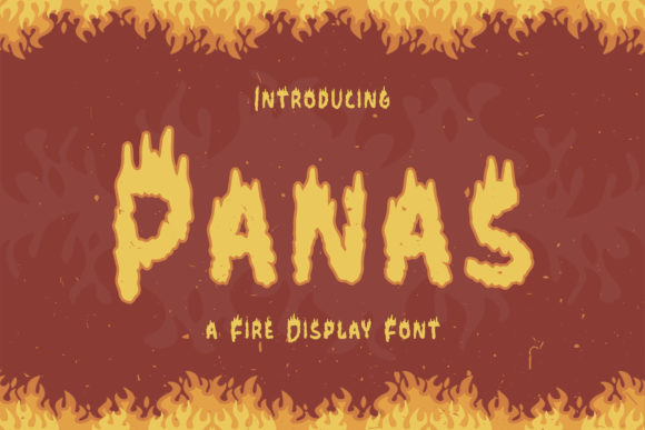 Panas: A Fiery Display Font That Makes Handmade Goods Shine