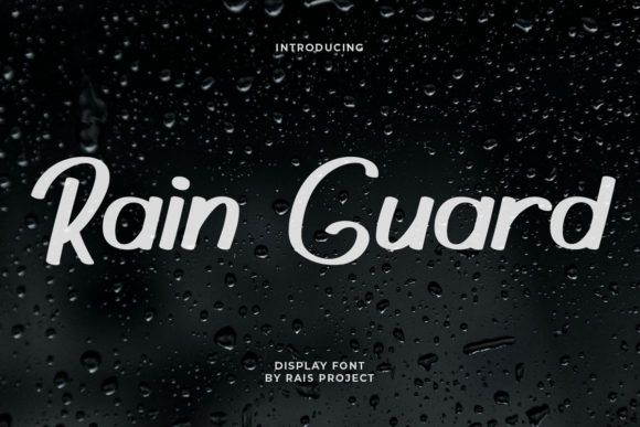 Rain Guard: A Display Font That Anchors Your Digital Brand