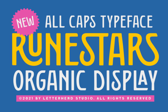 Runestars: A Thoughtful Sans Serif Display Typeface for Small Business Branding