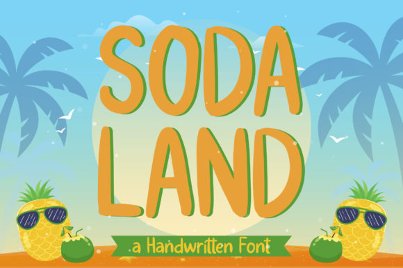 Soda Land: A Playful Display Font for Joyful Brand Identities