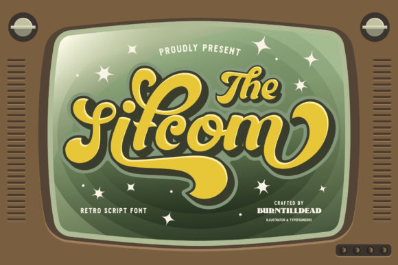 The Sitcom: A Bold, Retro Display Font That Elevates Your Brand