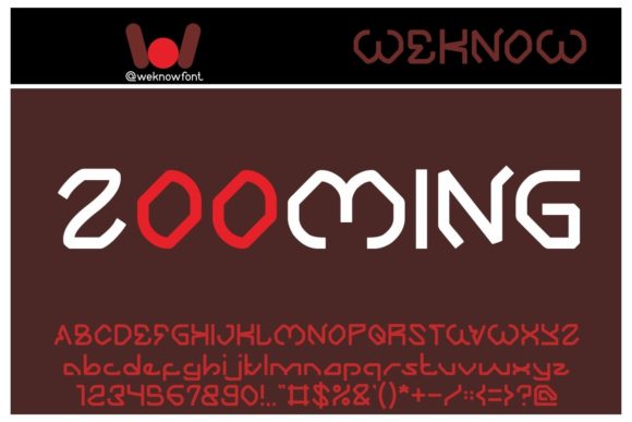 Zooming: A Bold Display Font for Handmade Labels & Printables